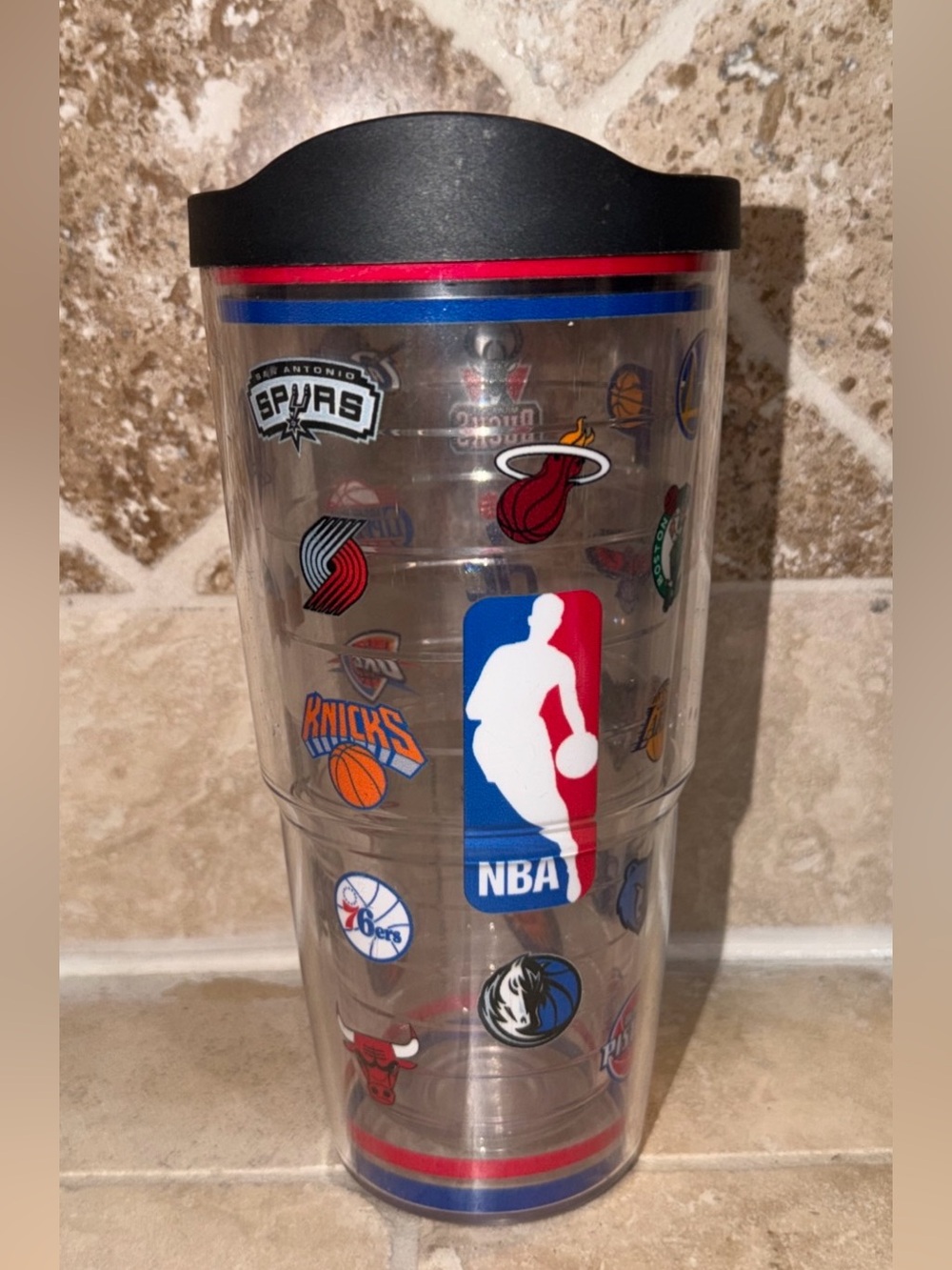 TERVIS NBA Teams Basketball Logos 2011 Cup 7-3/4” X 4” Preowned